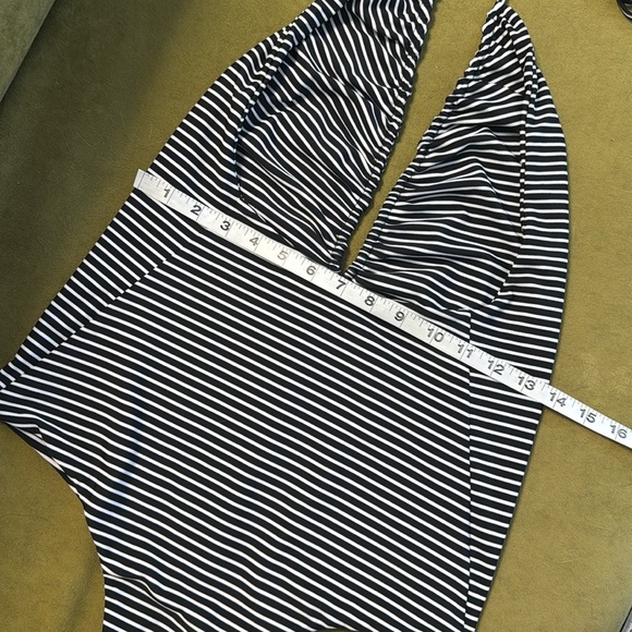 MIKOH Luana One Piece Swim Suit Black/White STRIPED XL 74 - Picture 11 of 16